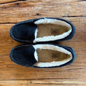 Navy Blue Suede UGG Slippers